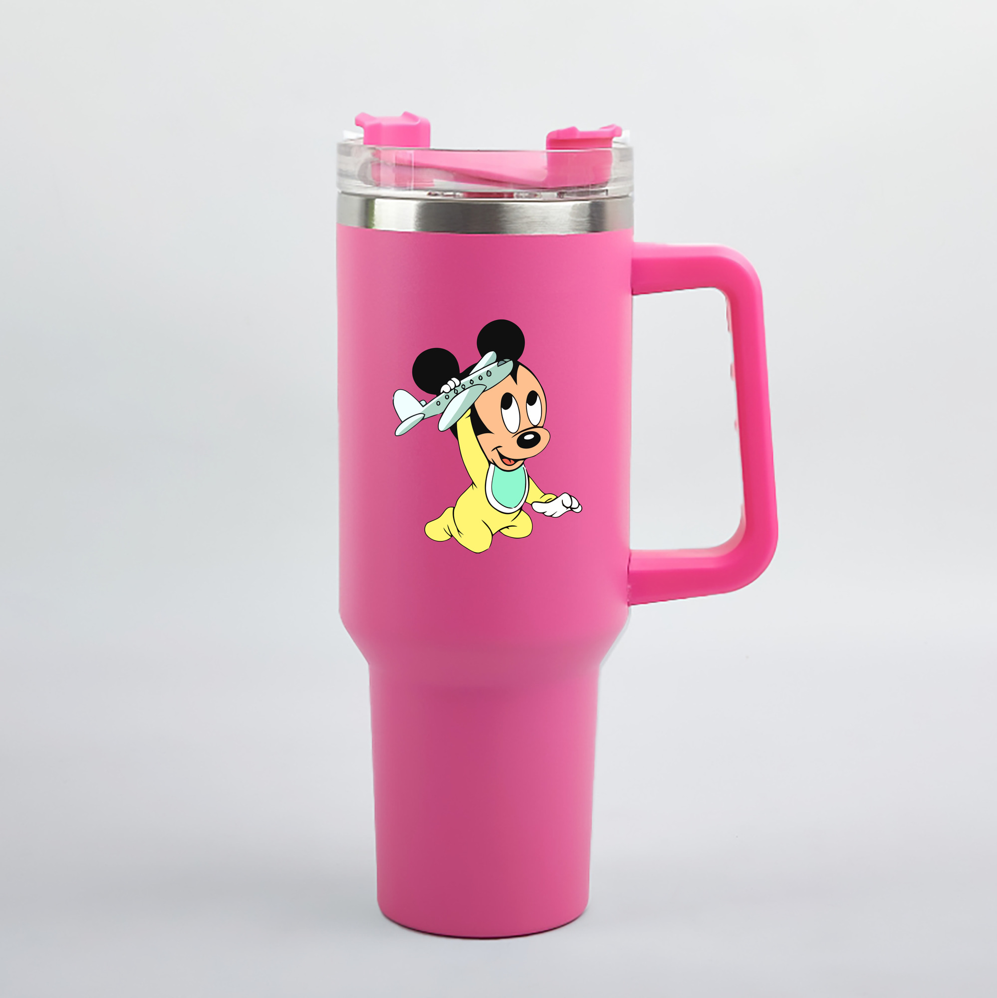 （画像用） ミッキーマウス Mickey Mouse 1200mL車用タンブラー（カラープリント）